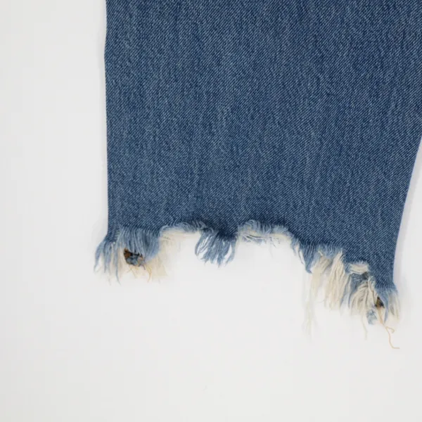 Free People Maggie‎ Mid Rise Button Fly Straight Leg Denim Jeans Blue Size 25 - Image 11