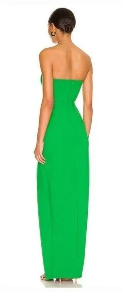 SUPERDOWN Ryleigh Strapless Maxi Dress In Green - Image 2