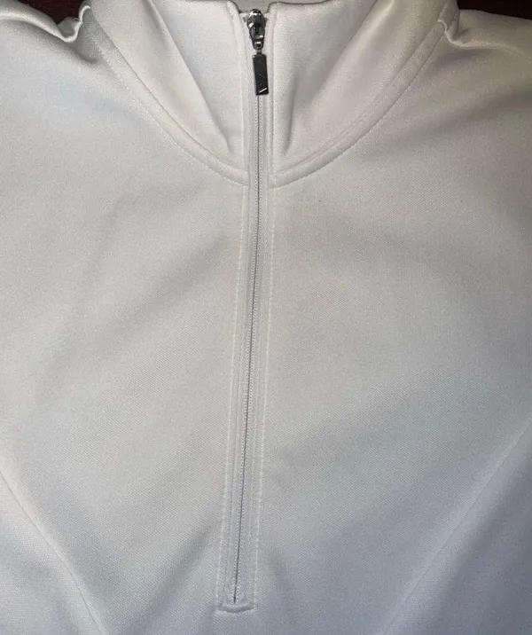Nike golf women 1/2 zip cover-up Long sleeve size M White-Zip Pullover - Image 6