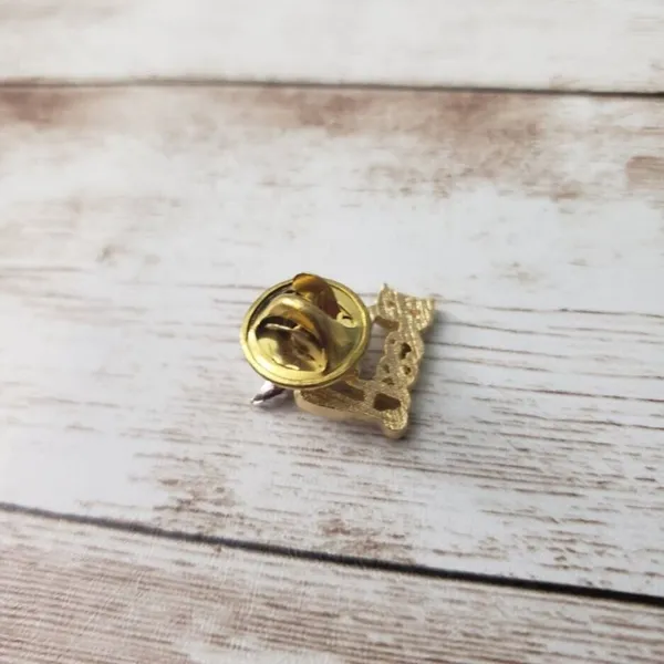 Gold Tone Angel "The Best!" Pin / Brooch - Image 3