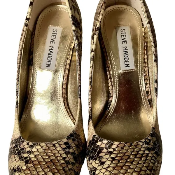 Steve Madden Snake Print Heels Sz 6.5 Stiletto Worn By Actress Less Than 2 Hrs - Image 3