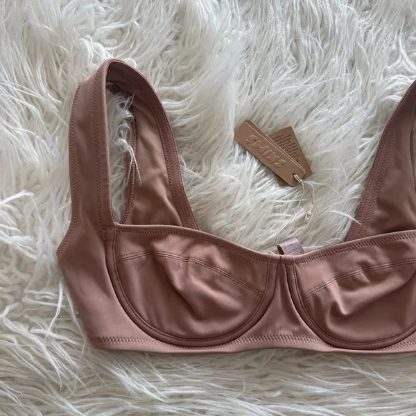 Skims Shaping Swim Unlined Underwire Bikini Top Sienna Size XS - Image 5