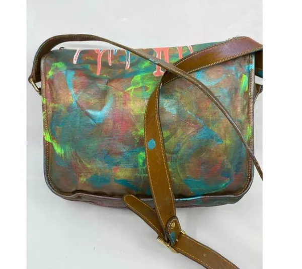 Vintage FENDI Customized with trims and Graffiti - Image 7