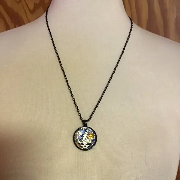 Grateful Dead sun n moon steal your face necklace - Image 7