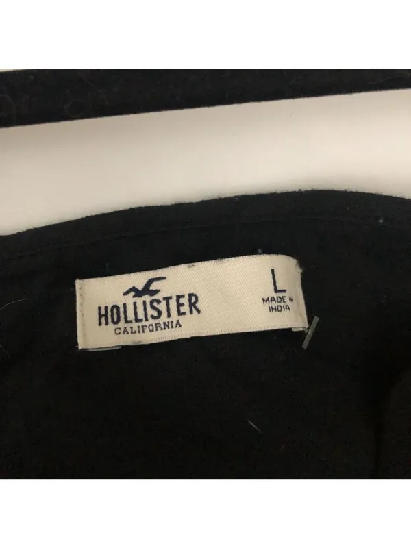 Hollister Black Sleeveless Adjustable Strap Babydoll Dress Size L 100% Viscose - Image 3