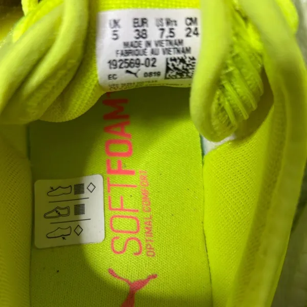 Neon Yellow Puma Running Shoes Soft Foam - Image 5