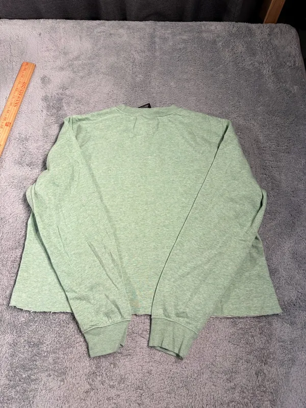 Nike Green Crewneck Sweatshirt large logo swoosh - Image 5