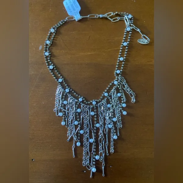 NWT FREE PEOPLE Nick's Necklace In Mixed Metals - Image 3