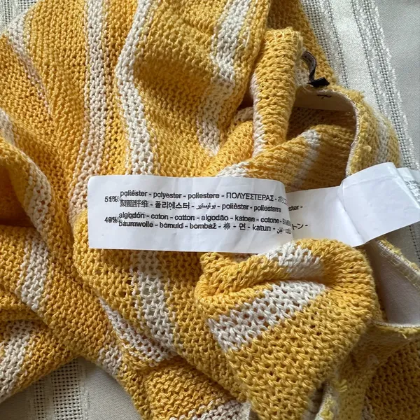 Zara Yellow Striped Wide Leg Pants - Image 11