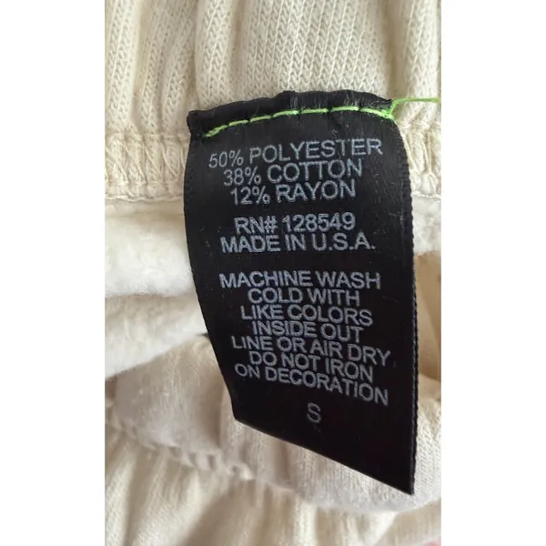 Aviator Nation x SoulCycle 4 Hearts Sweatpants Cream Women's Size Small - Image 16