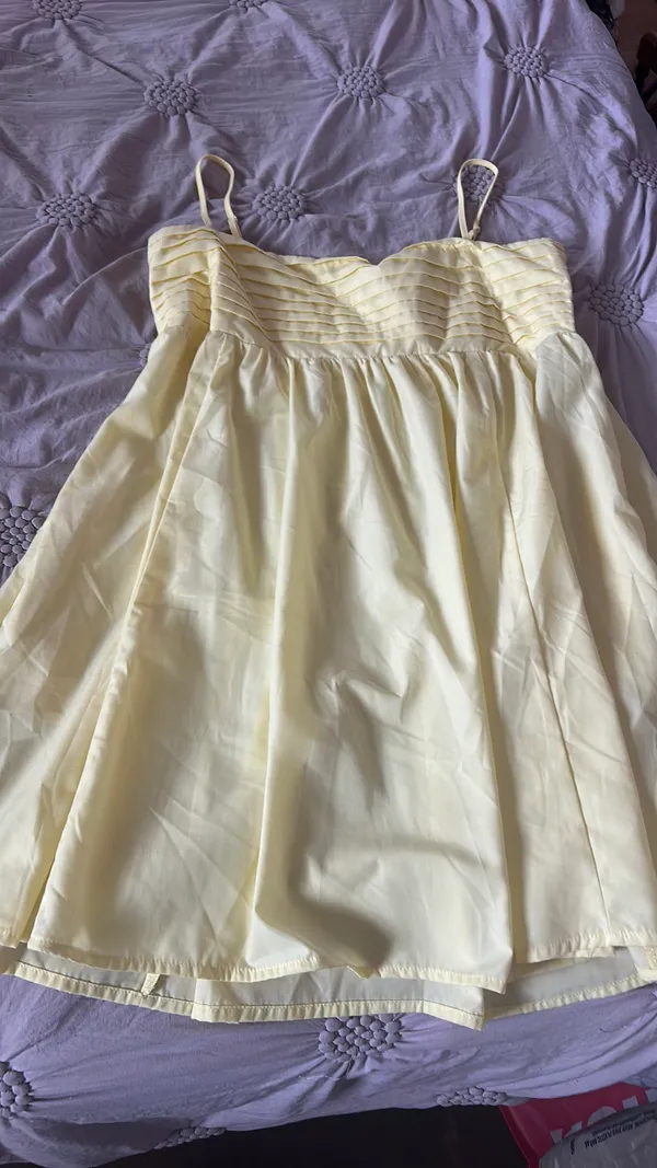 Light Yellow Short Dress Francesca’s - Image 2