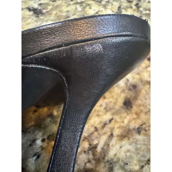 BLACK SUEDE STUDIO Onyx Crystal Embellished Mule Sandals Black Size 38.5 US 8.5 - Image 5