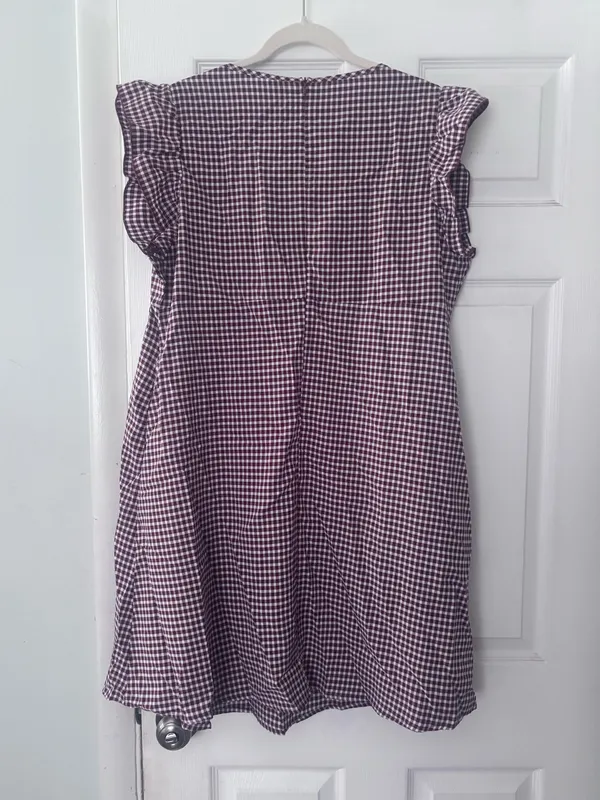 Gingham dress Purple Size 14 - Image 4