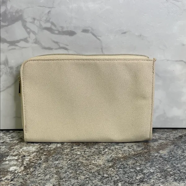 Christian Dior Cream Canvas Pouch - Image 2