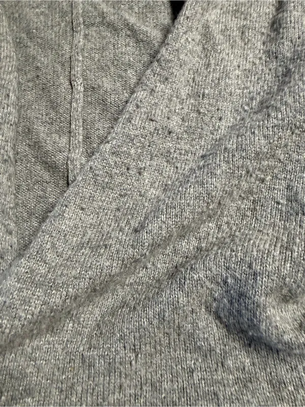 Brandy Melville Grey Cozy Open-Front Women’s Sweater Cardigan Cotton Wool Blend - Image 3
