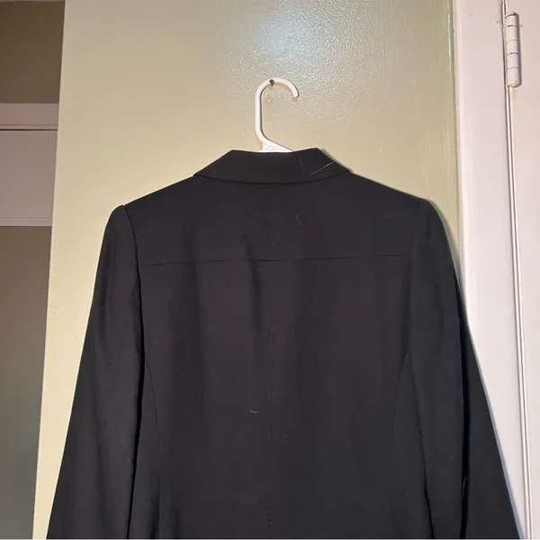 Valerie Stevens Women's Size 2 Petite Blazer‎ Suit Jacket Black Pure New Wool - Image 7