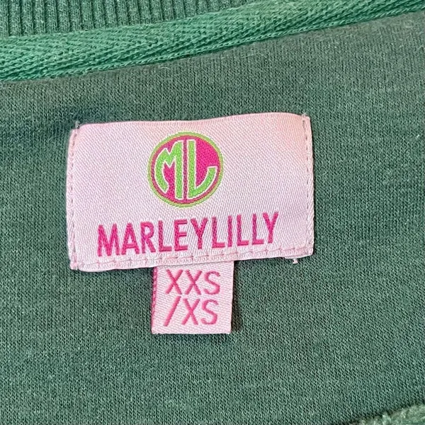 Marley Lilly Women’s Green Sweatshirt Tunic Y’all Size XXS / XS - Image 7
