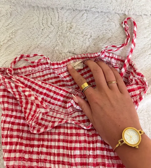 Red gingham top - Image 2