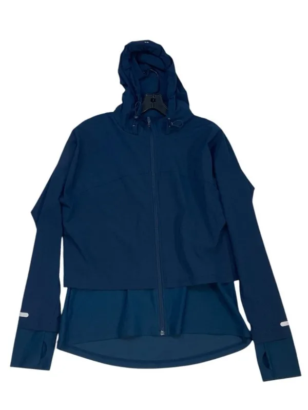 -Sweaty Betty London Jacket Womens Size L Navy Blue Double Layer Yoga Athleisure - Image 6