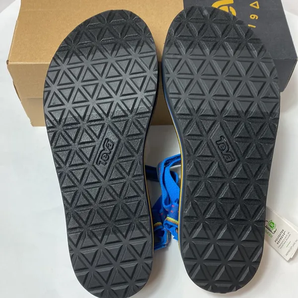 Teva blue unicorn Flatform platform sandals size 9 NIB - Image 5