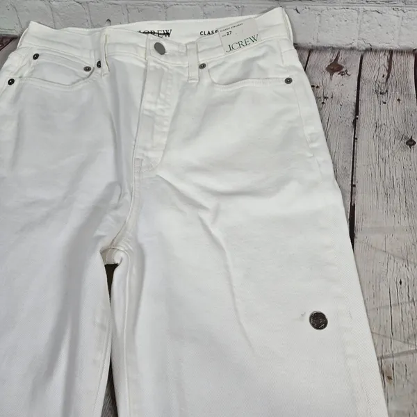 J. Crew Classic straight jean in‎ white 27 NWT - Image 8