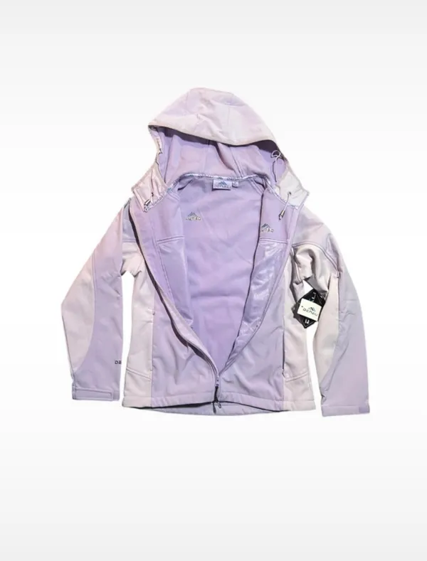 Denali Hooded Soft Shell Jacket Women’s Medium Purple Fleece Lined NWT Full Zip - Image 3