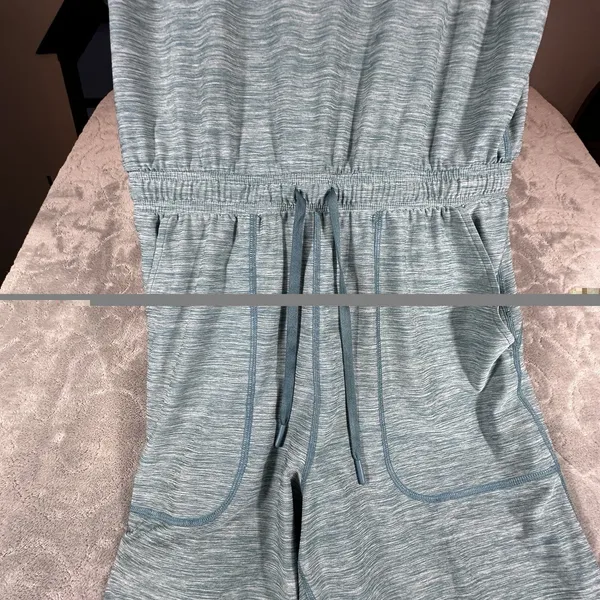 Duluth Trading Co. Women's Armachillo Cooling Jogger Jumpsuit Small Teal Stretch - Image 4