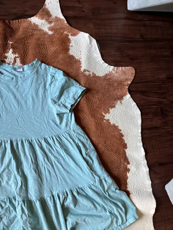 Old Navy tiered tee shirt dress size large 100% cotton - Image 3