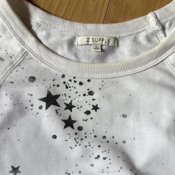 White Star Print Sweatshirt - Image 2