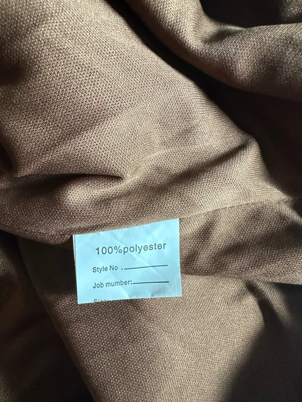 Wear Your Love Square Neck Draped Mini Dress Brown See Measurements NWT - Image 8