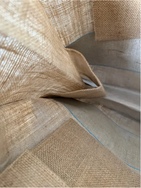 Freeset Brown Teal Jute Tote Bag One Size
EUC - Image 8