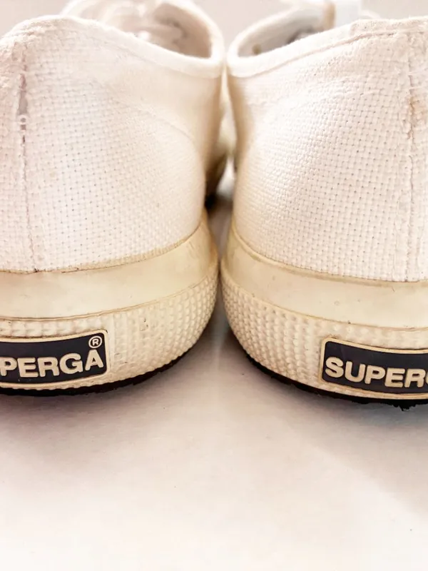 Superga 2750 Cotu Classic Sneakers - Size 9.5 W / 8 M (EU 41) - White Canvas - Image 5