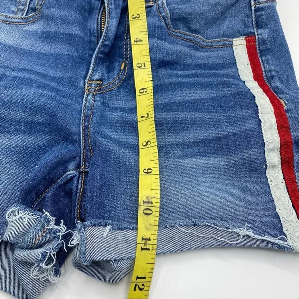 Jorts American Eagle Next Level Stretch X Shorts Denim Jean Red White Stripe 2 - Image 6