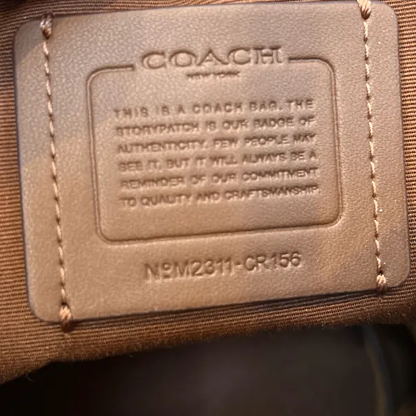 Tan Coach Saddle Bag - Image 5