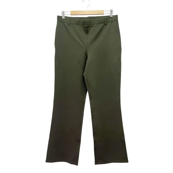 Quince Ultra Stretch Ponte Bootcut Pants Olive Green Size Large Work Career - Image 2