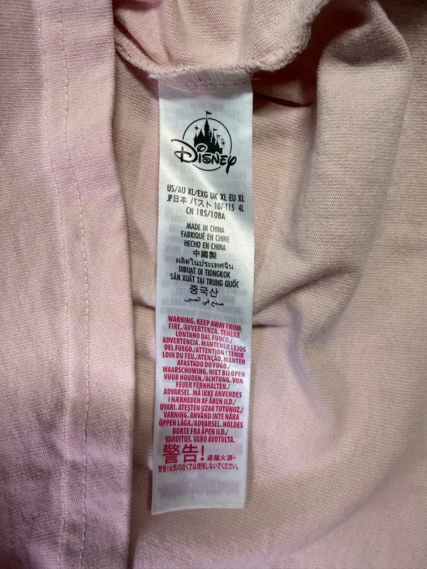 Disney World Walt Disney 50th Anniversary Spirit Oversize long Sleeve Shirt Pink XL - Image 6