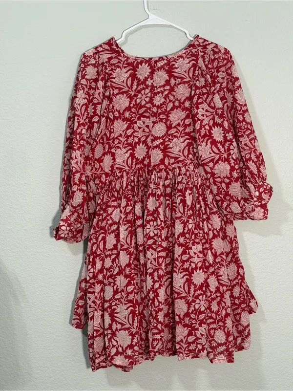 Daughters on India Kyra Mini dress saffron size small - Image 6