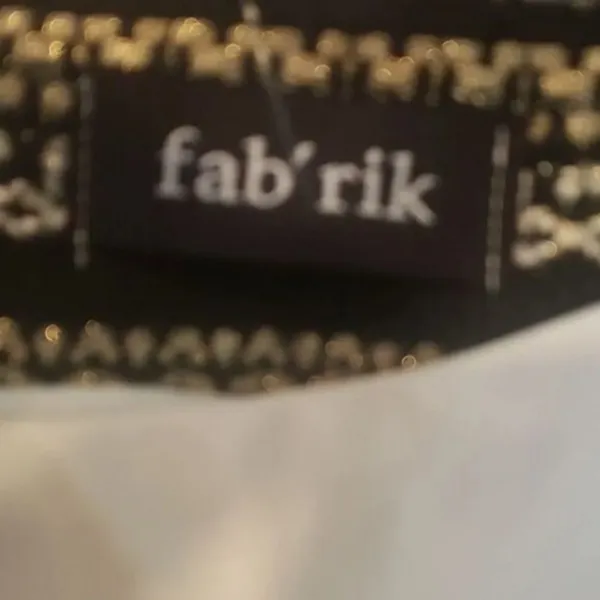 Fab’rik Metallic Gold Black Mini Skirt Women’s Size M | Shimmery‎ Holiday Party - Image 6
