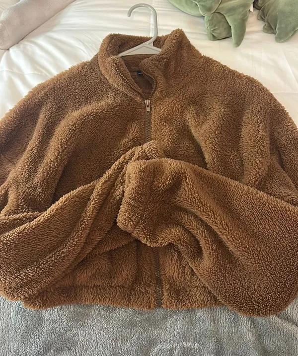 Shein Sherpa Cropped Jacket - Image 2