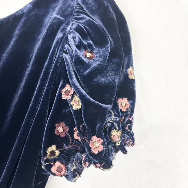 Betsey Johnson New York Vintage Y2K Velvet Mini Dress Size 10 NWT Milkmaid - Image 5