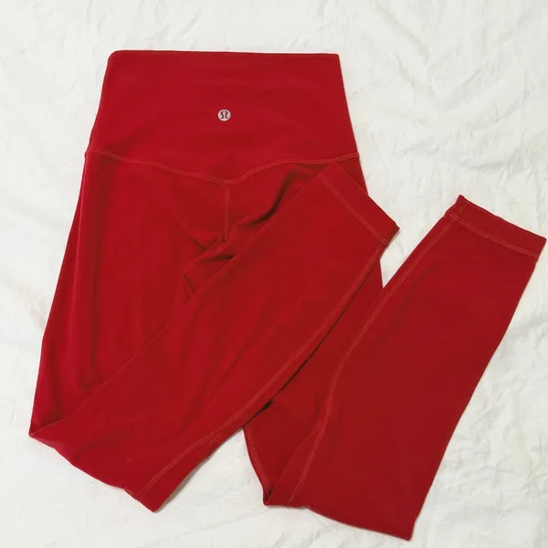 Lululemon Align Leggings Pant 25" Dark Red Size 2 LW5LIFS Yoga‎ Pants - Image 8