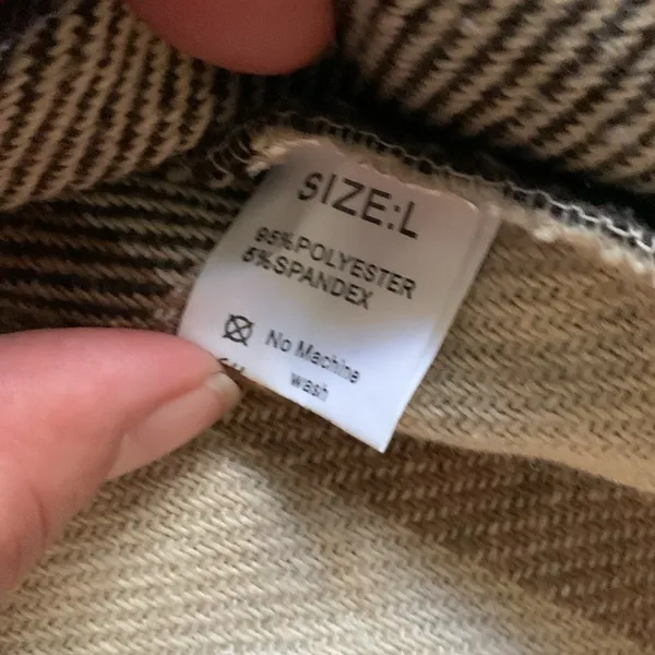 Shacket plaid Brown Size L - Image 2