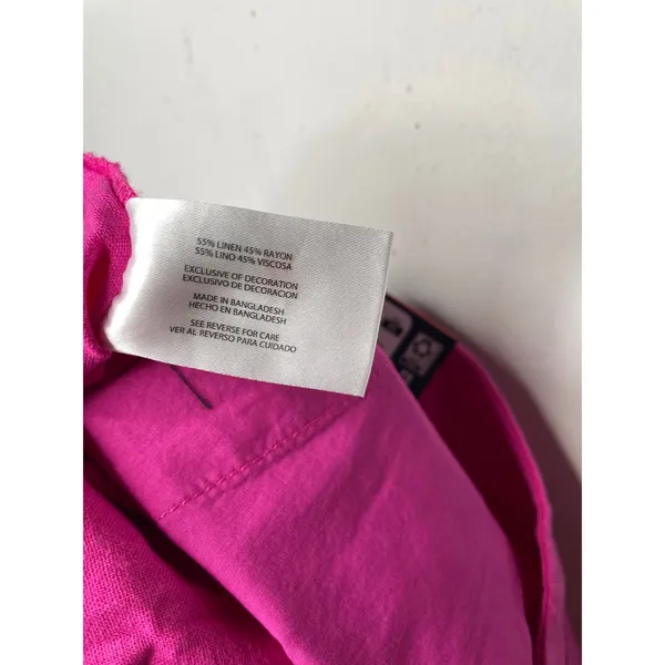 NEW Gap Womens Pink Linen Pull On Shorts Size X-Small - Image 5