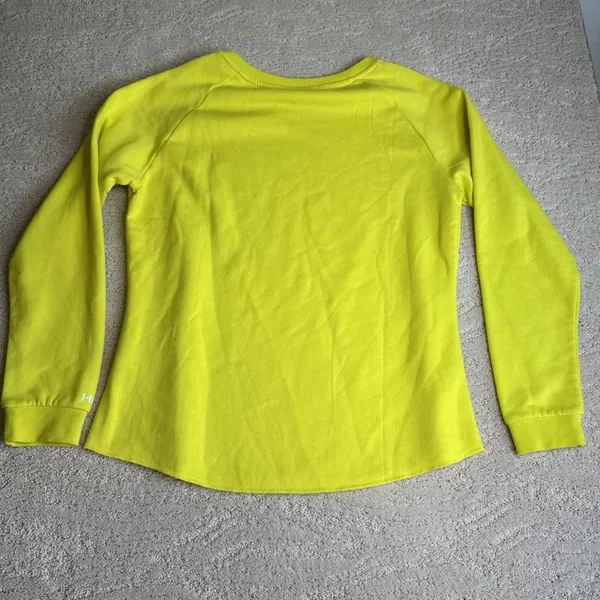 Womens‎ Huk Fishing Large Long Sleeve Crewneck Sweater Yellow - Image 6