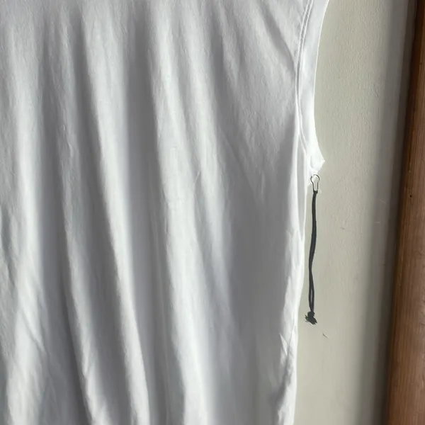 AGOLDE Raya Muscle Cotton-Jersey T-Shirt White - Image 5