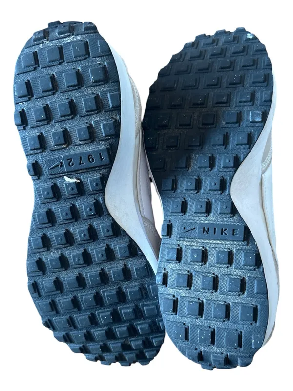 Nike Shoes Womens 7 Waffle Debut Athletic Running Sneakers White Suede Lace Up - Image 7