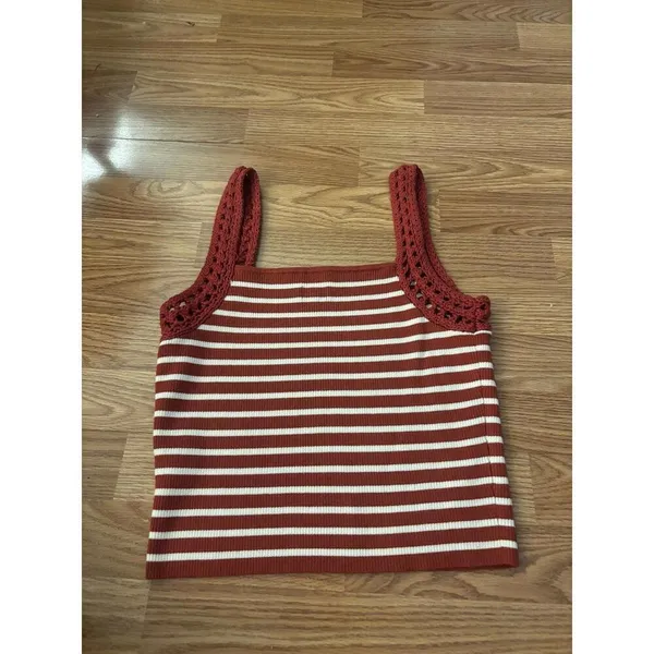 Aerie Crochet Sweater Tank Top Size Large - Image 7