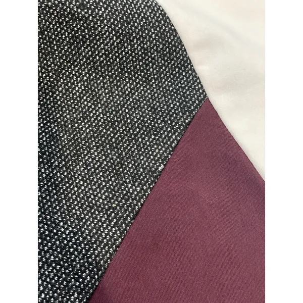 White House Black Market Colorblock Sheath Dress Size 8 Black Gray Maroon - Image 7