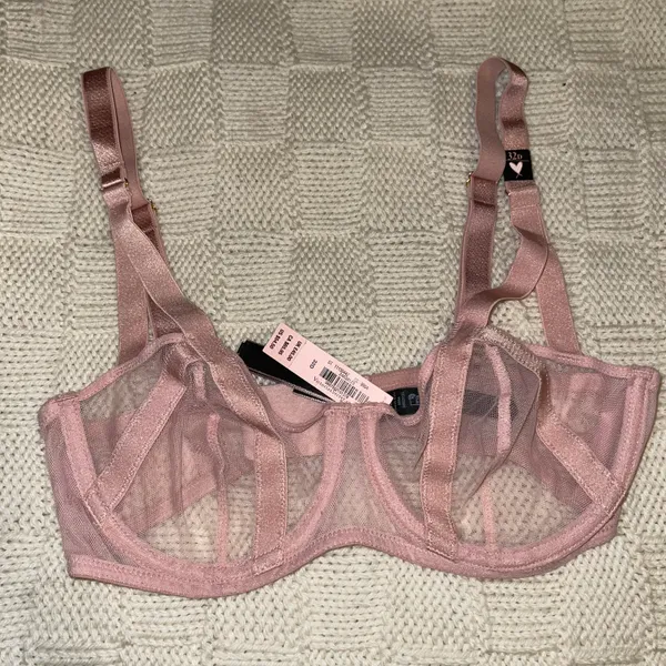 Victoria's Secret Unlined Mesh Balconette Bra - Image 3