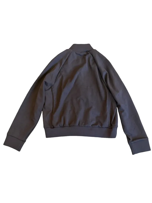 NikeSKIMS Brown Full Zip Track Jacket Mock Neck Ribbed Trim Hem Large Women's - Image 8